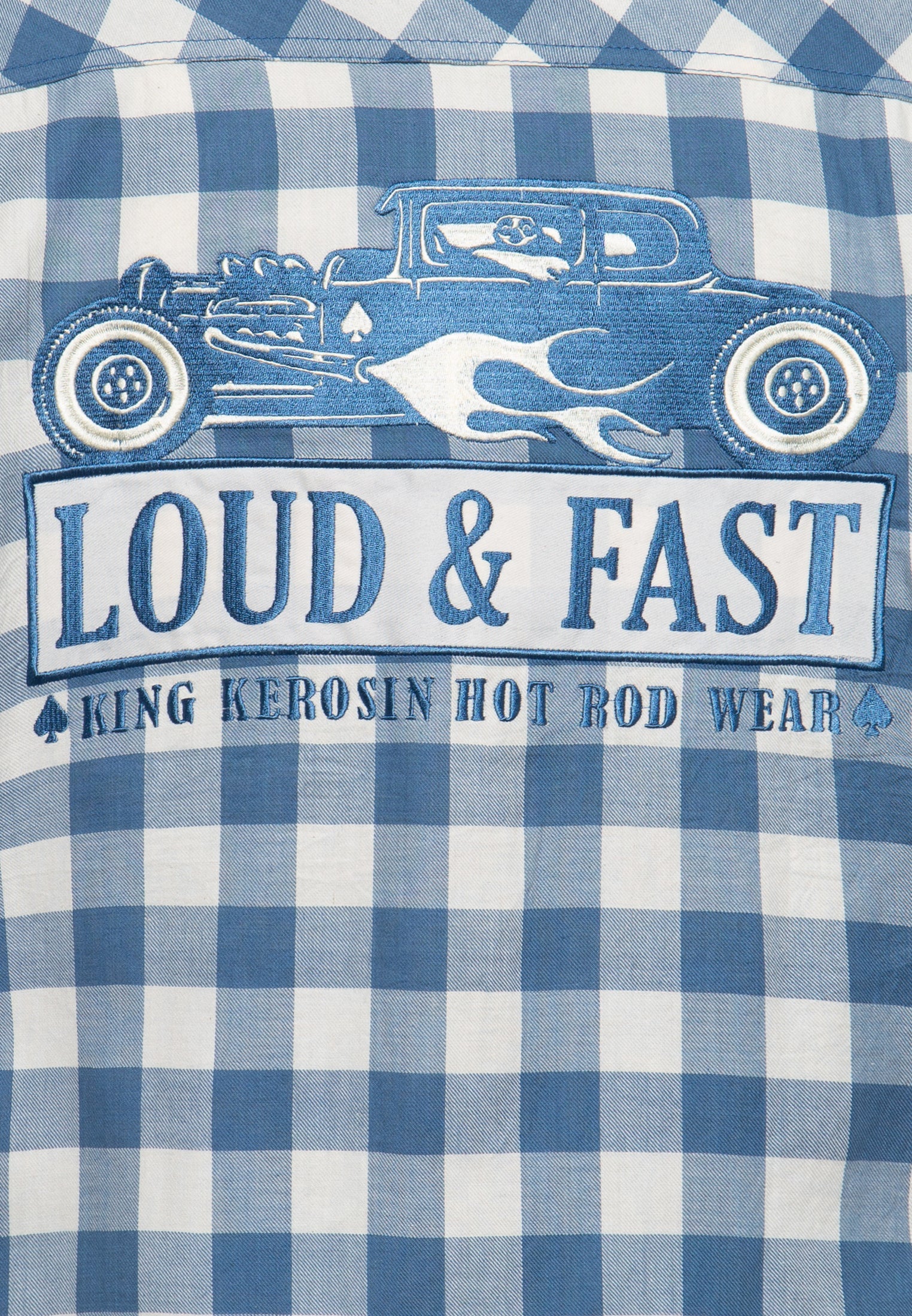 Kurzarm-Hemd «Loud & Fast» - KING KEROSIN