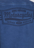 King Kerosin - Kurzarmhemd mit Stickerei und Vintageprint «Motorcycle»
