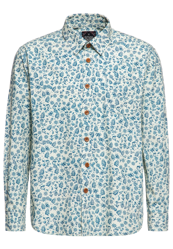 Queen Kerosin Langarm Hemd «Sailor-Tattoos»