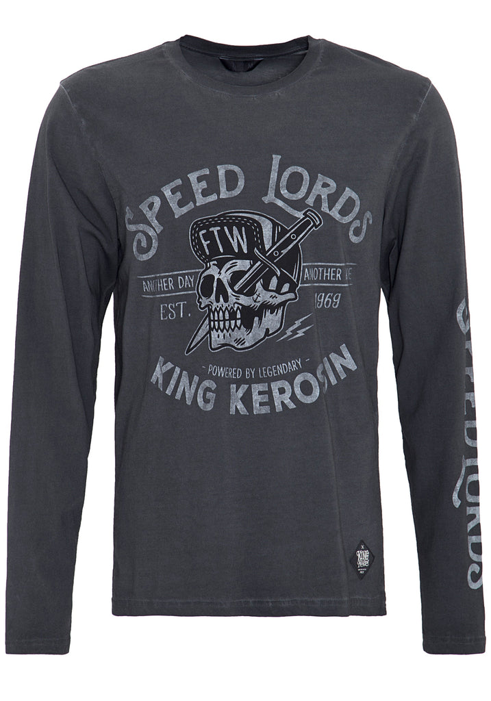 King Kerosin - Langarm Shirt mit Front- und Ärmeldruck «Speed Lords»