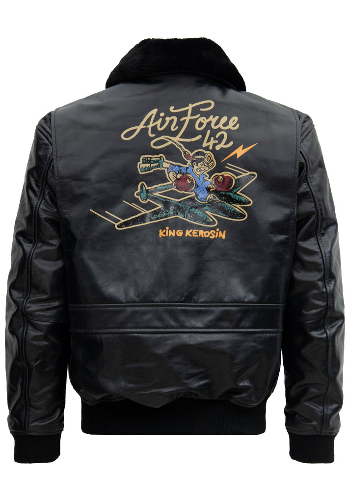 Leder Aviator Jacke «Air Force 42» - KING KEROSIN