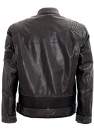 Lederjacke mit kontrastfarbigen Racer-Streifen - KING KEROSIN