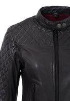 Lederjacke mit Kontrastfutter - KING KEROSIN