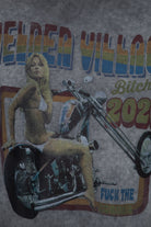 Longsleeve mit Retro-Print und Oilwash-Effekt «Velden Village 2020» - KING KEROSIN