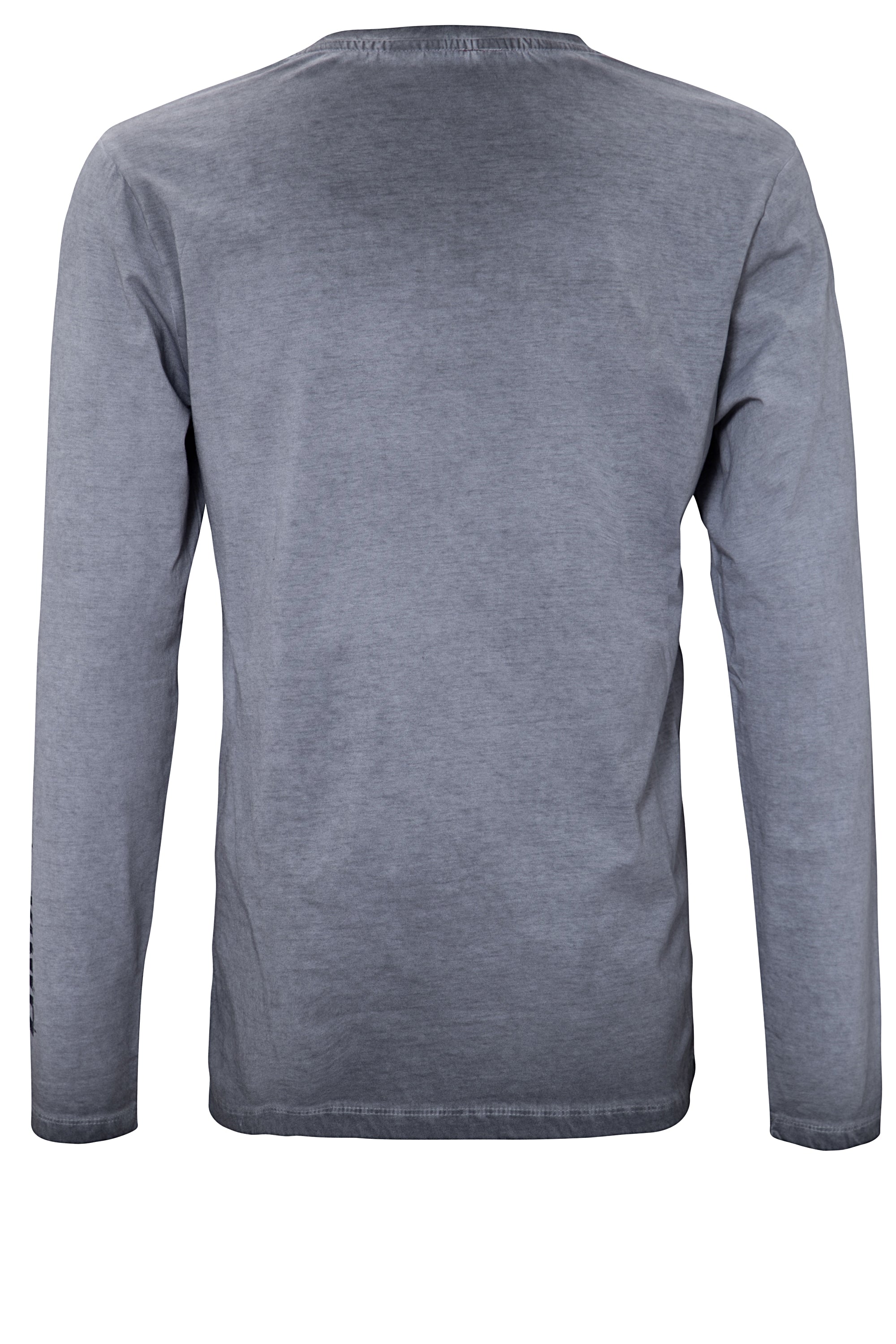 Longsleeve Shirt mit Prints und Oilwash-Effekten «Death Dealer» - KING KEROSIN