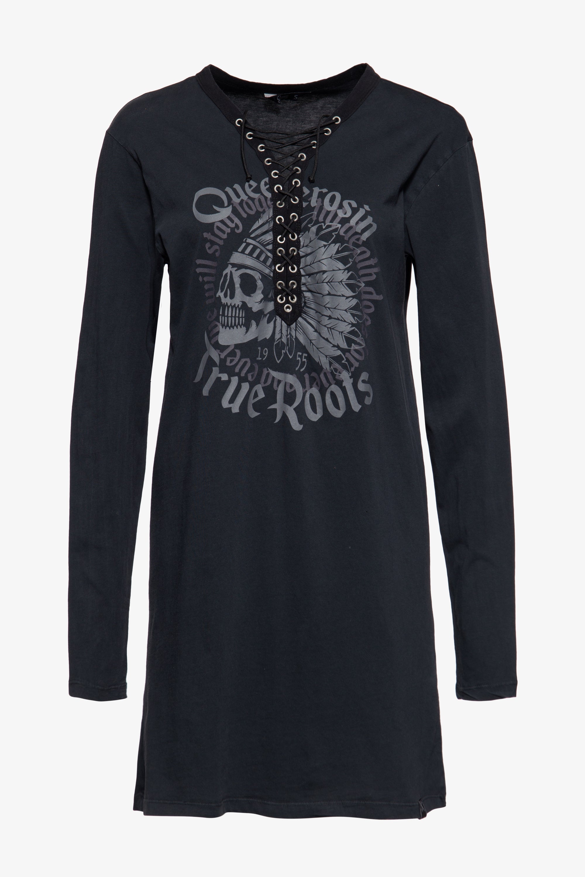 Loose Fit Longshirt «Indian Rider Queen» - KING KEROSIN
