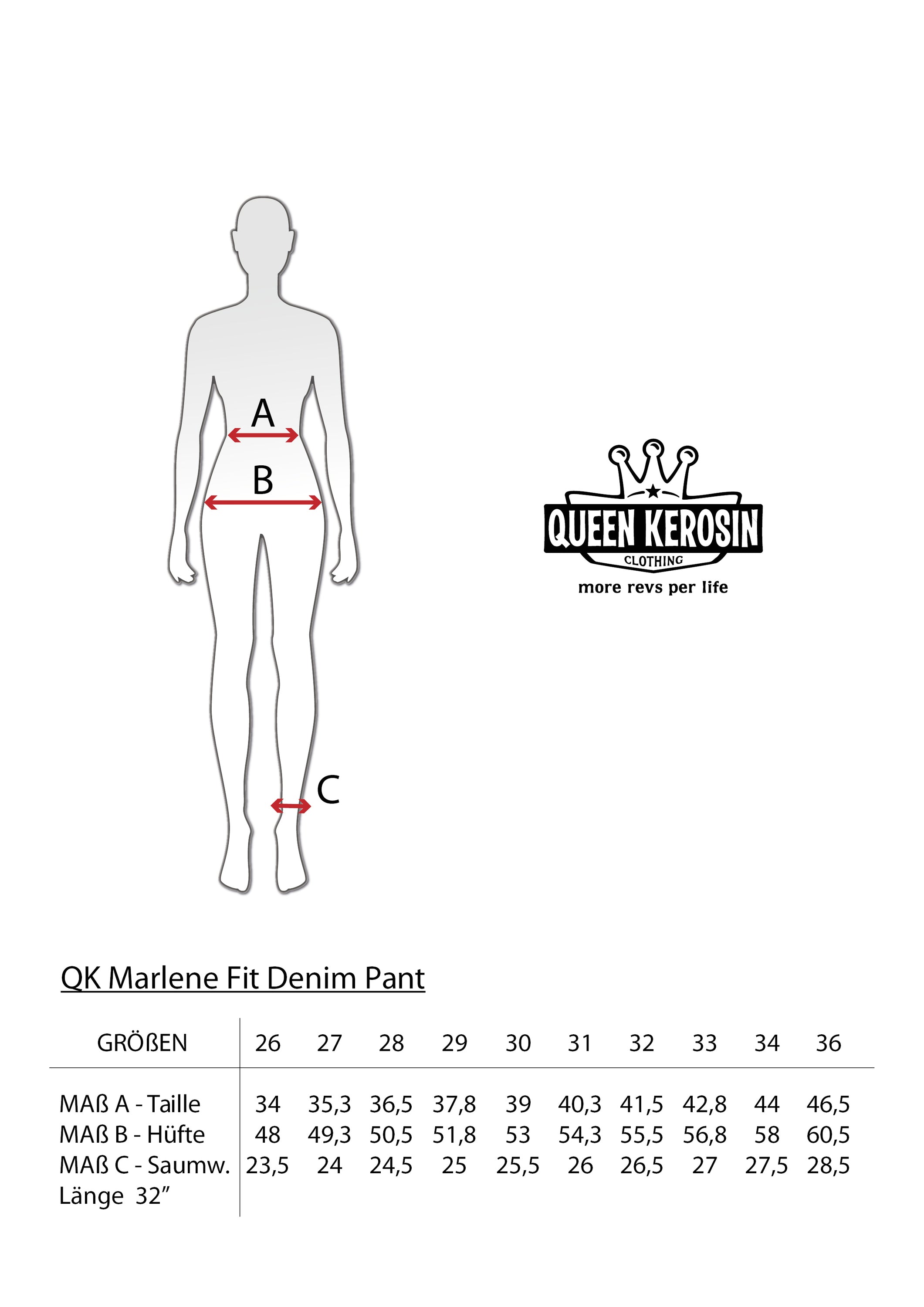 Queen Kerosin - Marlene Fit Jeans