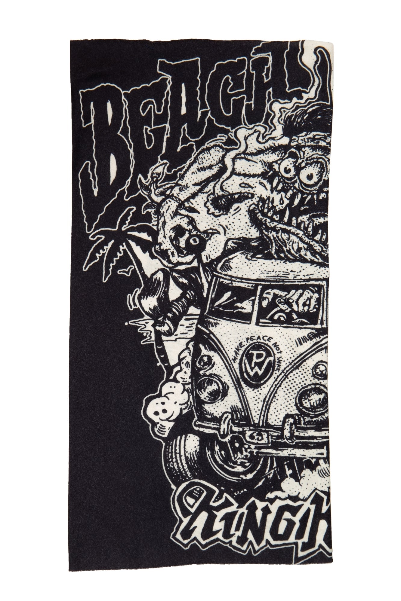 King Kerosin - Multifunktions-Tunnel aus Coolmax mit Monster-Print «Beach dudes»