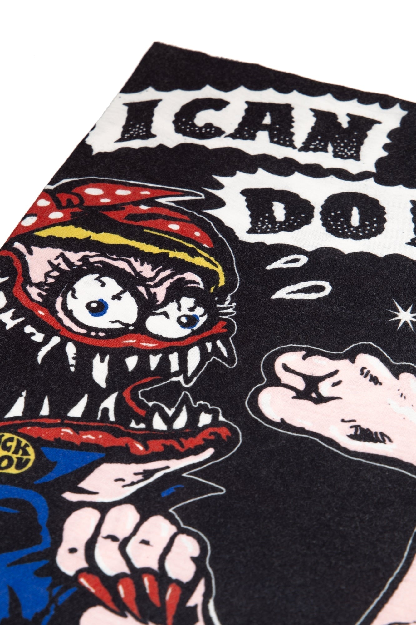 Queen Kerosin - Multifunktions-Tunnel aus Coolmax mit Monster Print «I can do it»
