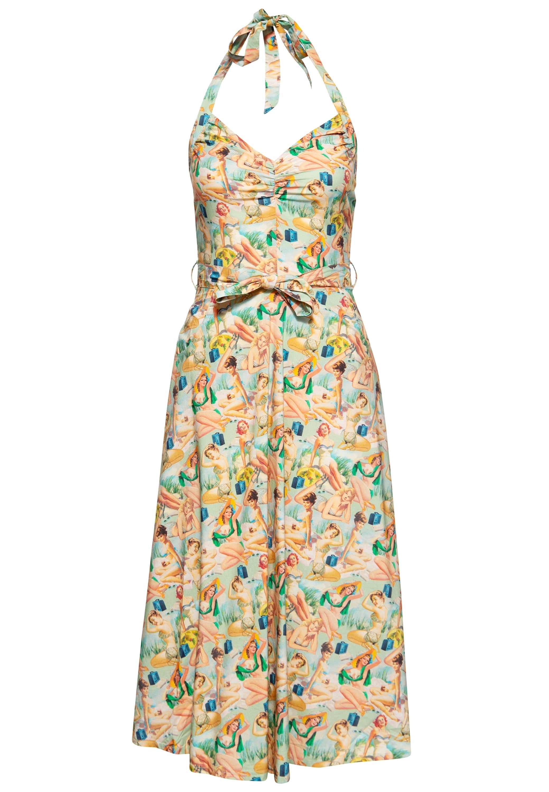 Queen Kerosin - Neckholder Pencil Kleid