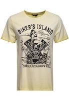 King Kerosin - Oil Wash T-Shirt «Bikers Island»