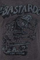 King Kerosin - Oil Washed Print T-Shirt im Used Look «El Bastardo»