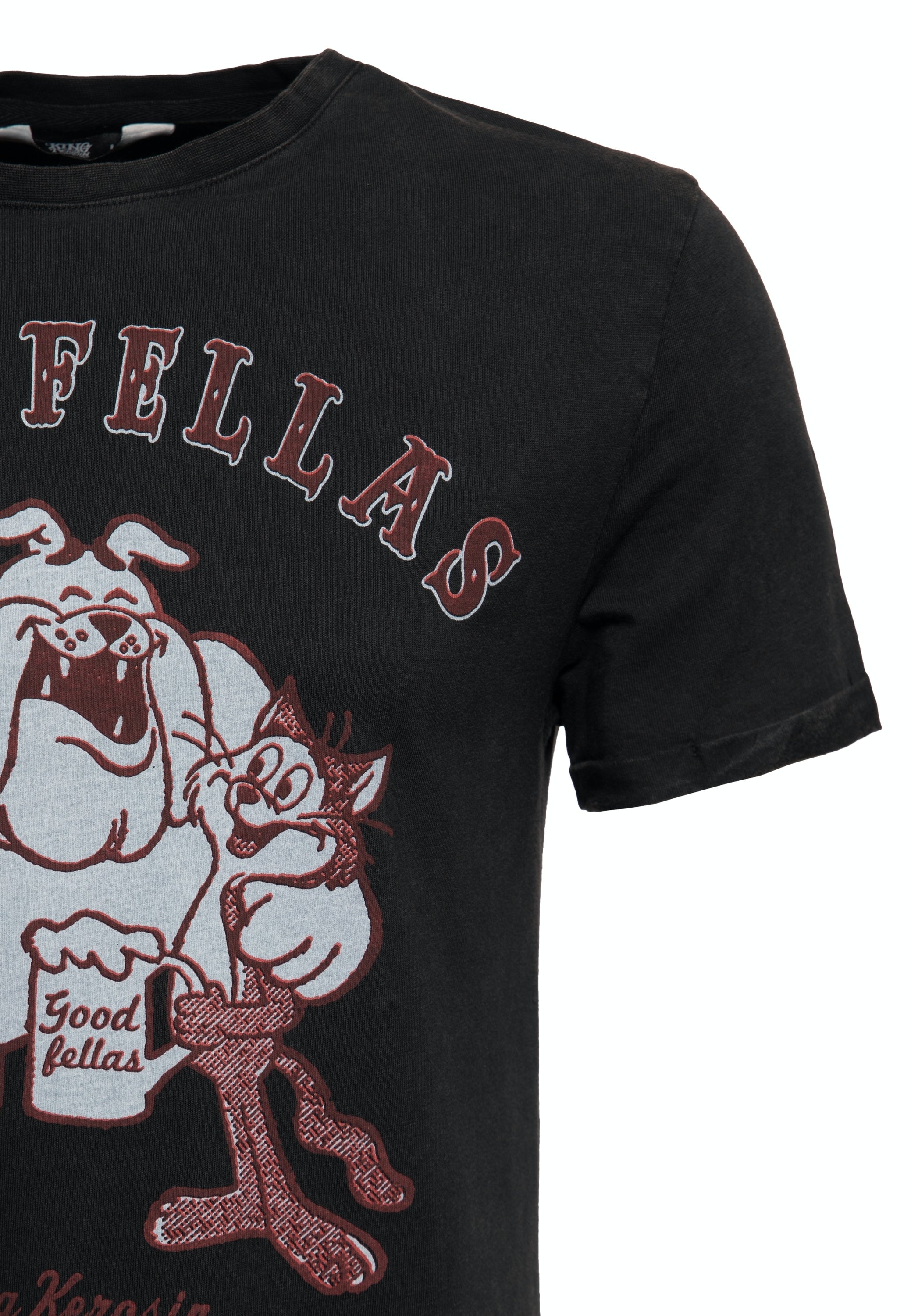 King Kerosin - Oil Washed T-Shirt «GoodFellas»