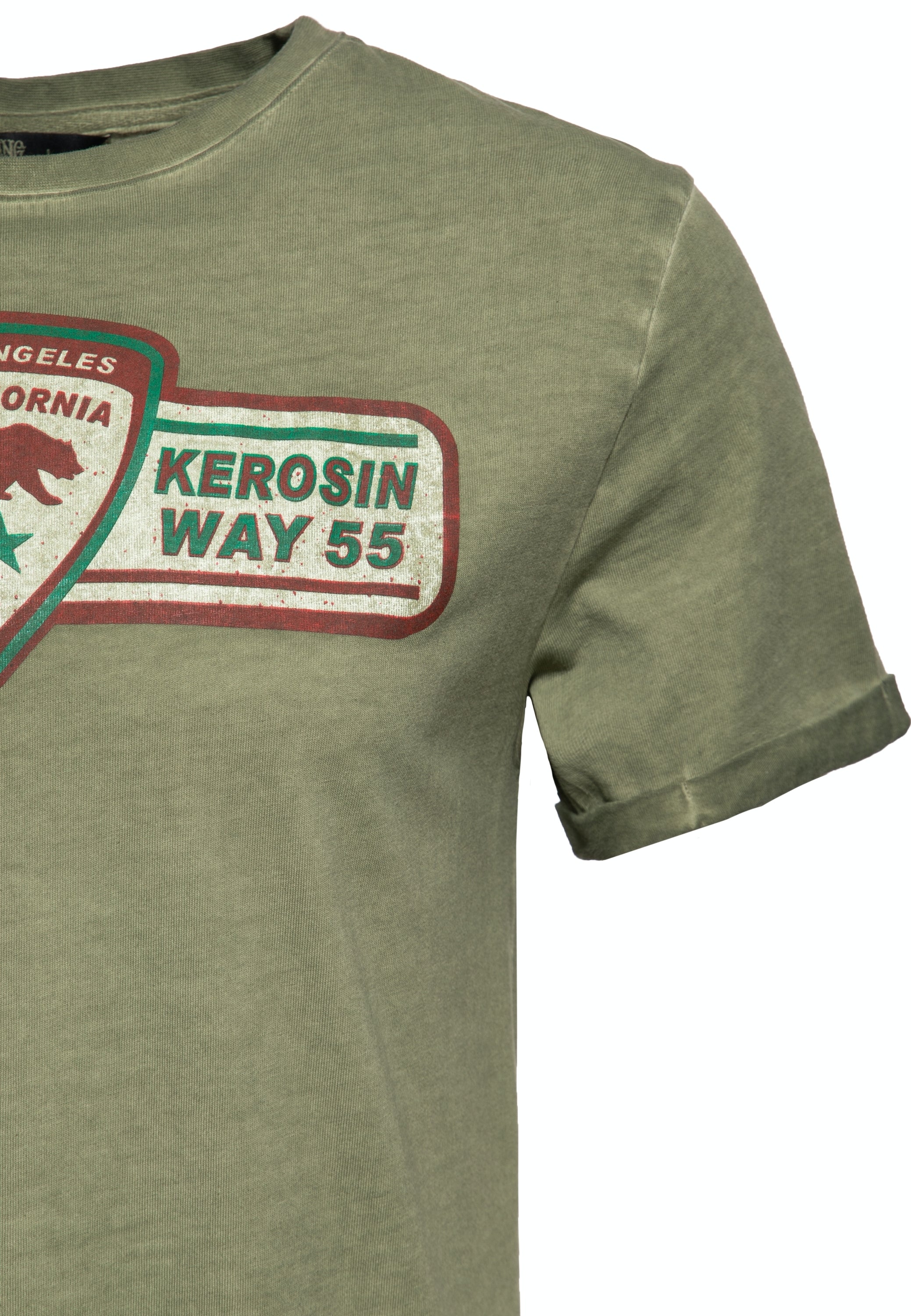 King Kerosin - Oil Washed T-Shirt «Speedway 1955»