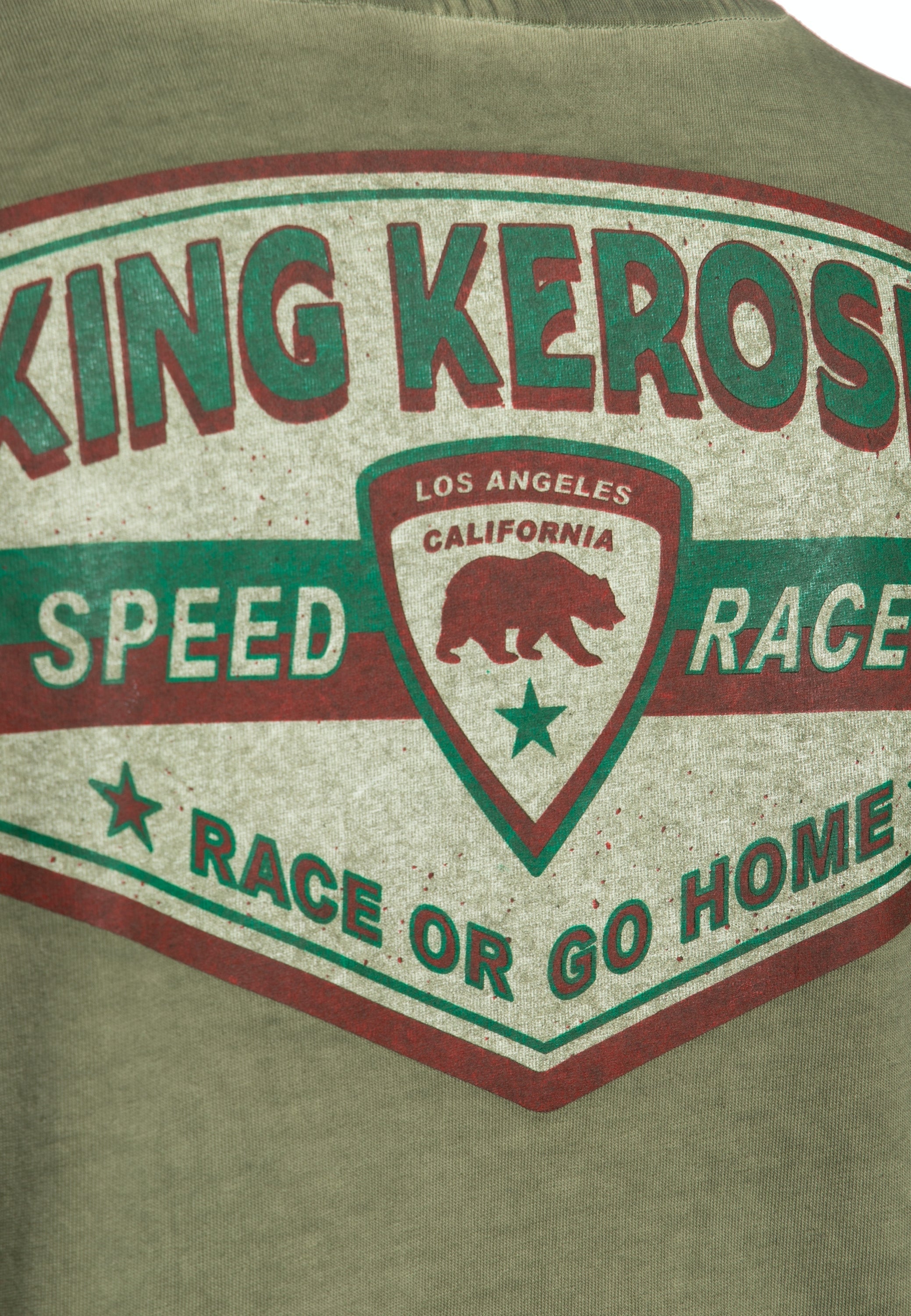 King Kerosin - Oil Washed T-Shirt «Speedway 1955»