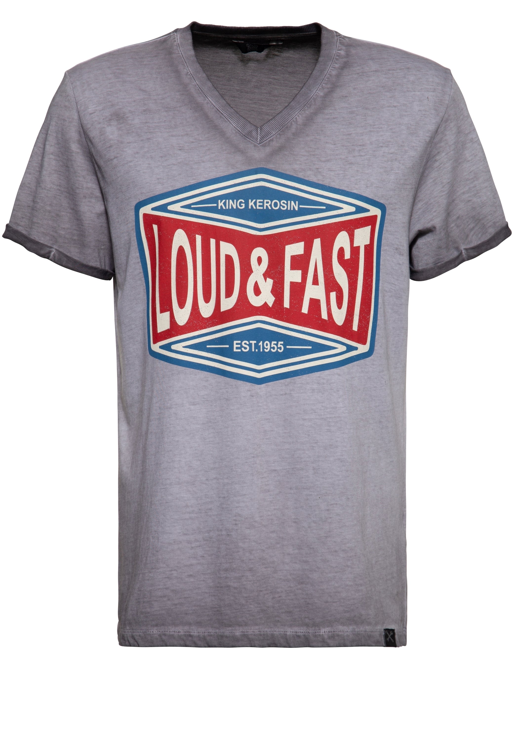 King Kerosin - Oilwash T-Shirt «Loud & Fast»