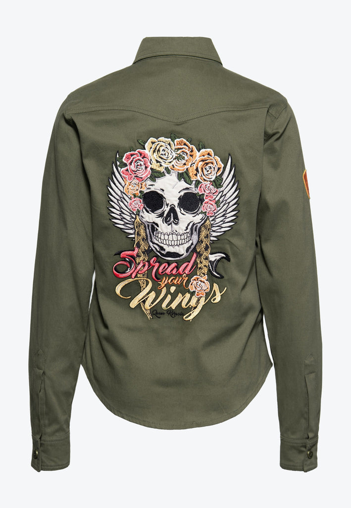 Queen Kerosin Outdoor Funktionshemd «Q.K. Adventure Gear - Spread your Wings»