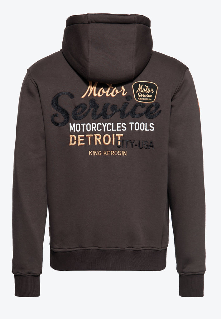 Queen Kerosin Outdoor Sweatjacke «KK Adventure Gear - Detroit Motor Service»