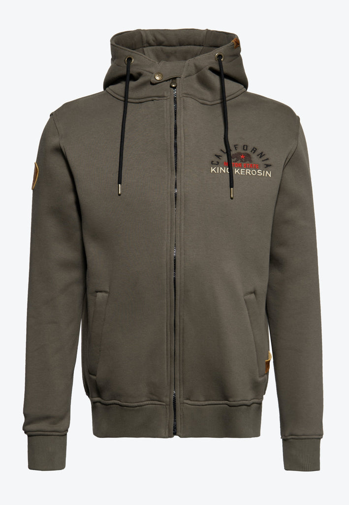 Queen Kerosin Outdoor Sweatjacke «KK Adventure Gear - Motor State California»