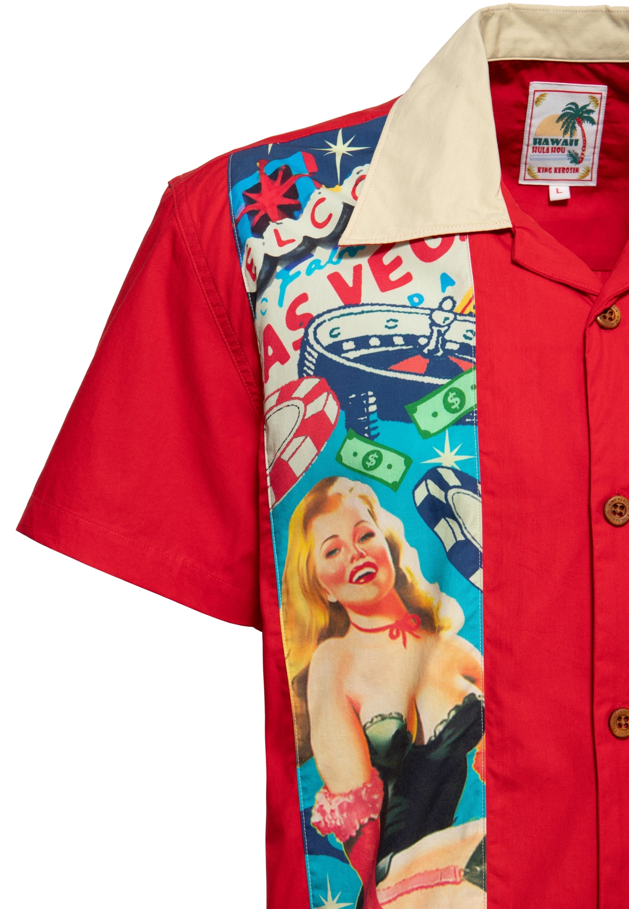 King Kerosin - Panel Hemd «Pin-Up Las Vegas»
