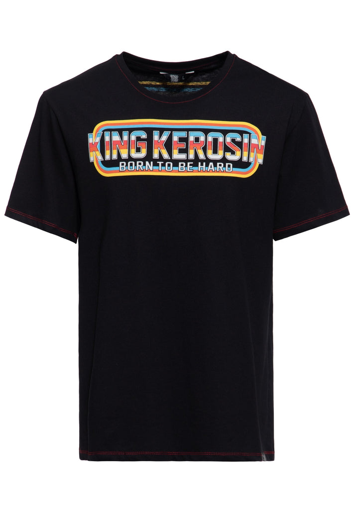 Print T-Shirt «Born to be Hard» - KING KEROSIN