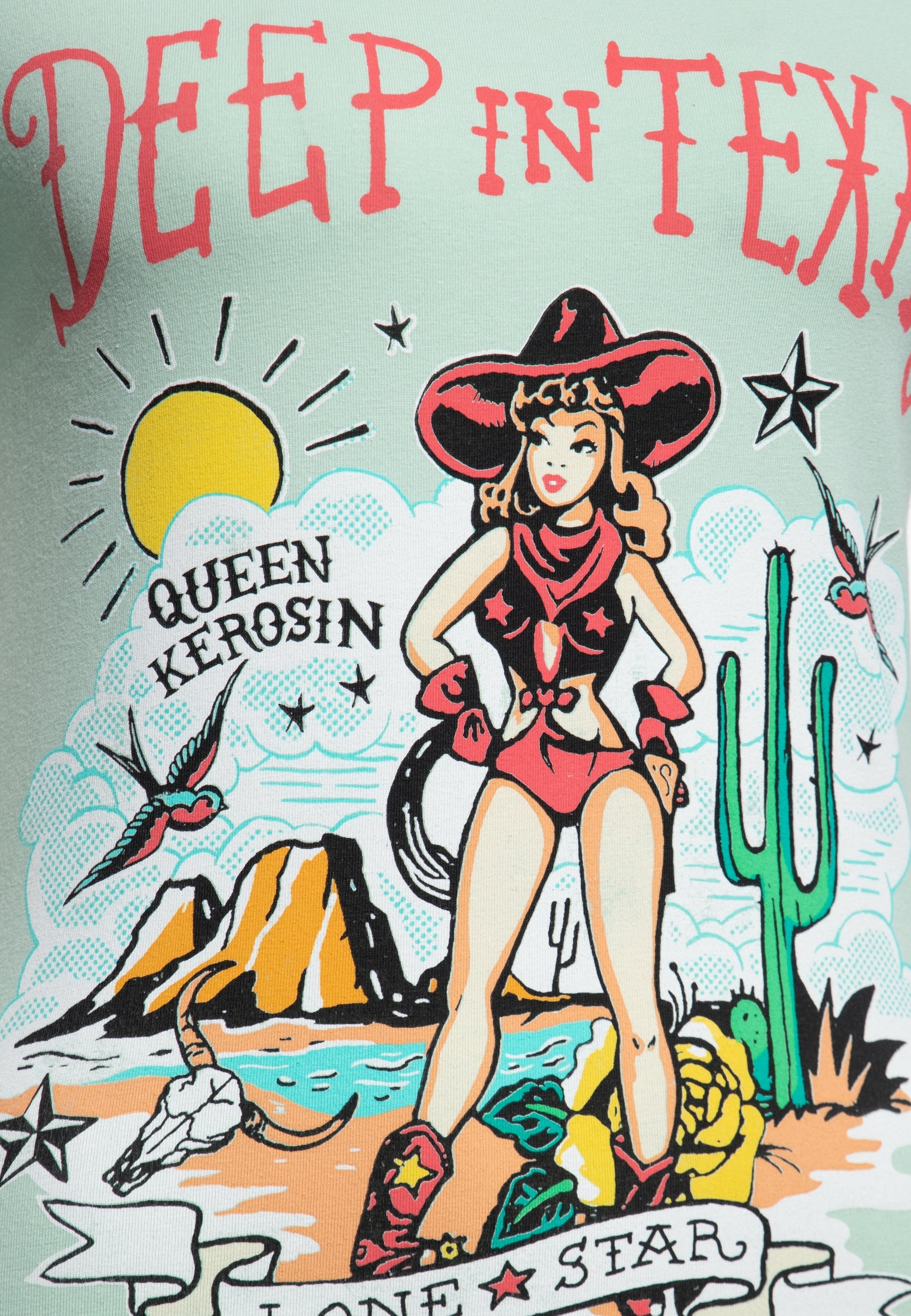Print T-Shirt «Deep in Texas» - KING KEROSIN