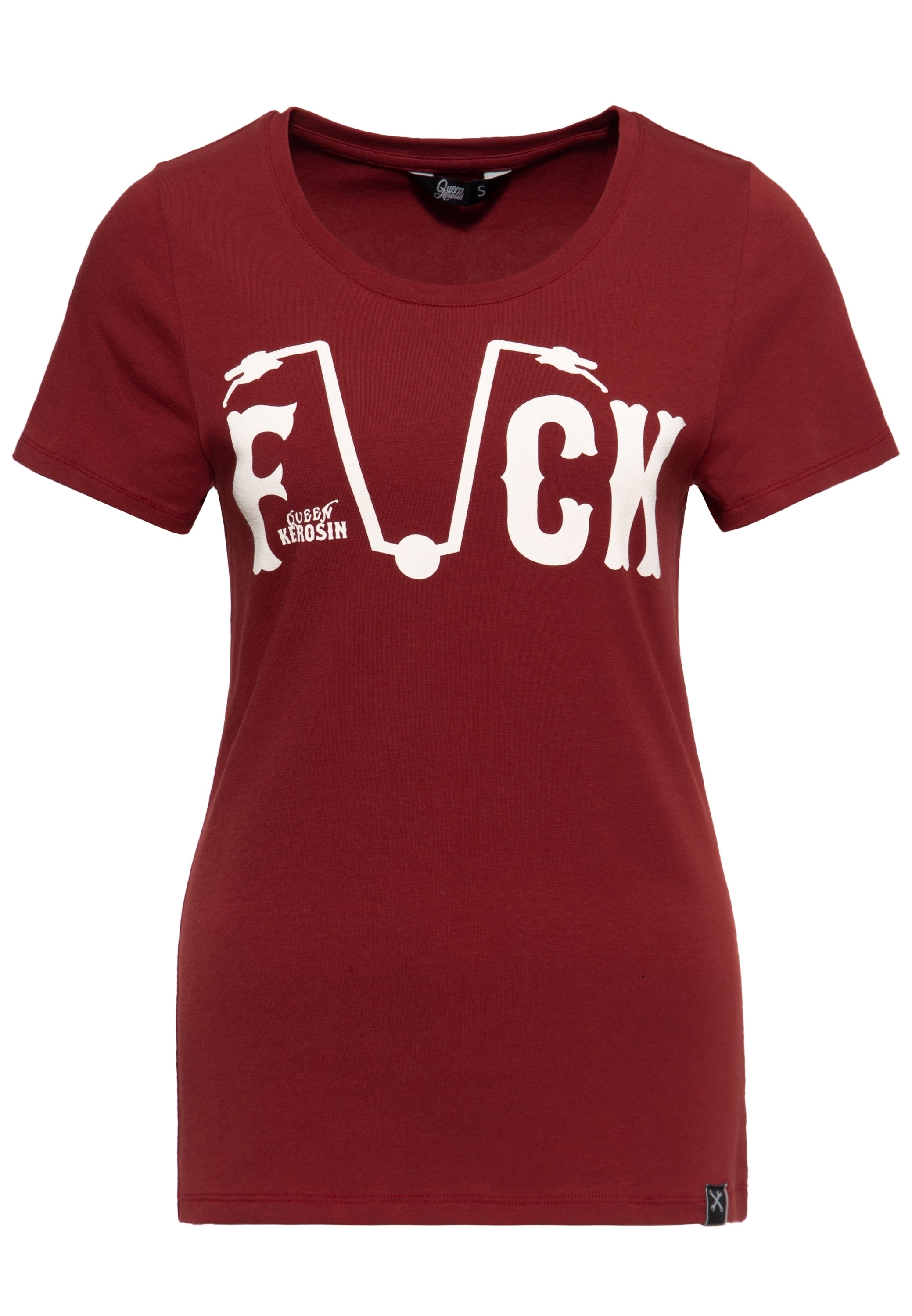 Print T-Shirt «Fuck Everyone» T-Shirts von Queen Kerosin
