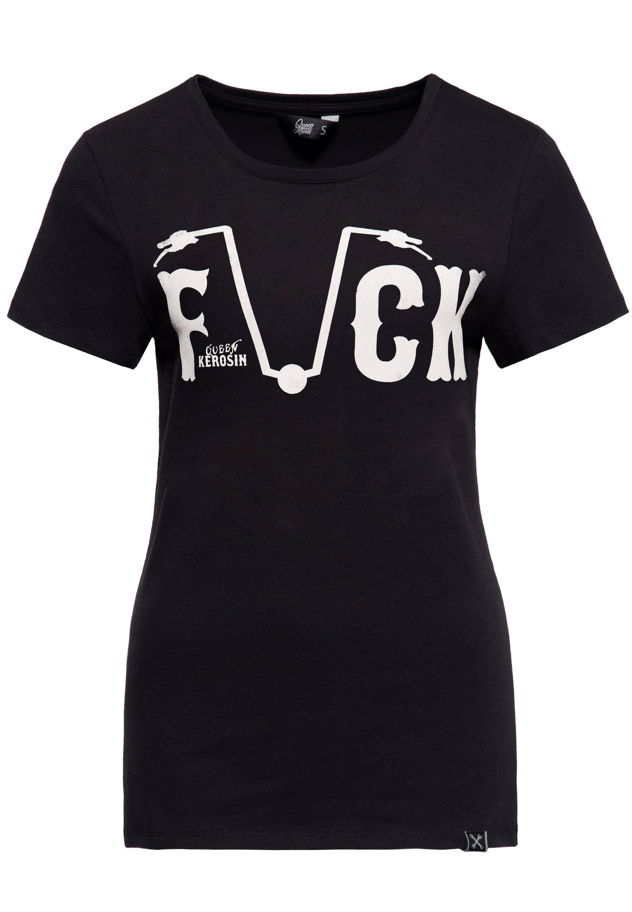 Print T-Shirt «Fuck Everyone» T-Shirts von Queen Kerosin