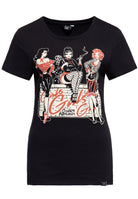 Print T-Shirt «Girls Girls Girls» - KING KEROSIN