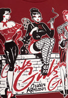 Print T-Shirt «Girls Girls Girls» - KING KEROSIN