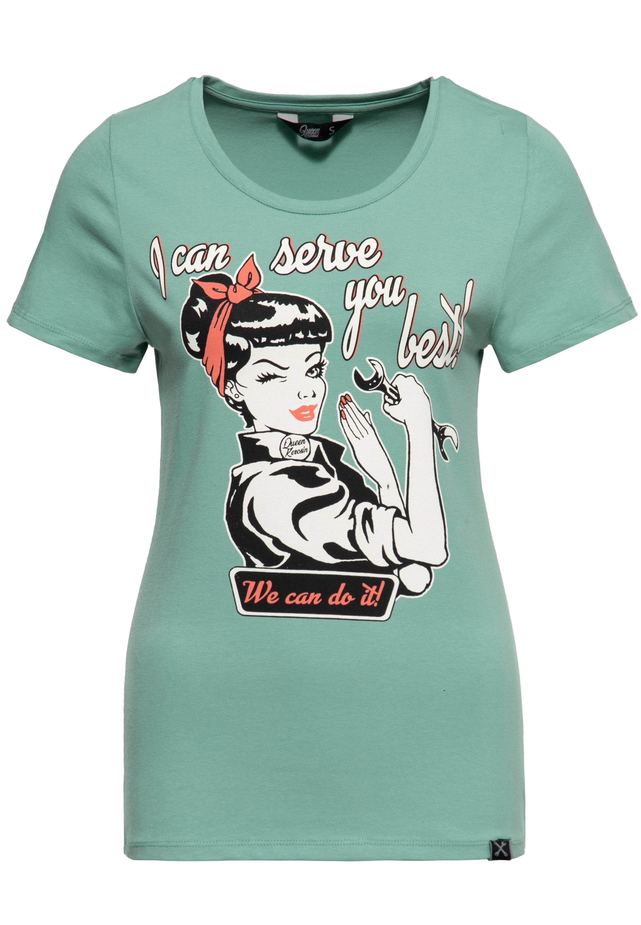 Print T-Shirt «I can serve you» - KING KEROSIN