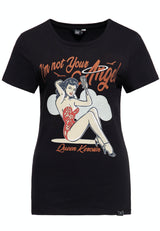 Print T-Shirt «I´m not your Angel» T-Shirts von Queen Kerosin