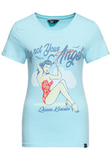 Print T-Shirt «I´m not your Angel» T-Shirts von Queen Kerosin