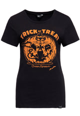 Print T-Shirt «Trick or Treat» T-Shirts von Queen Kerosin