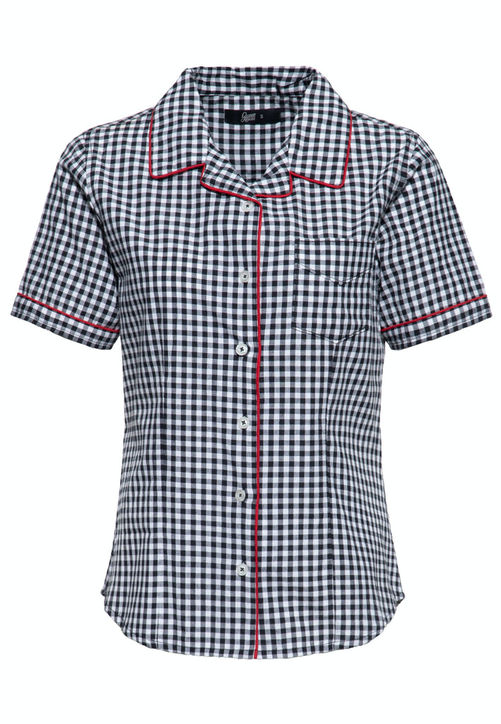 Queen Kerosin Retro Hemdbluse