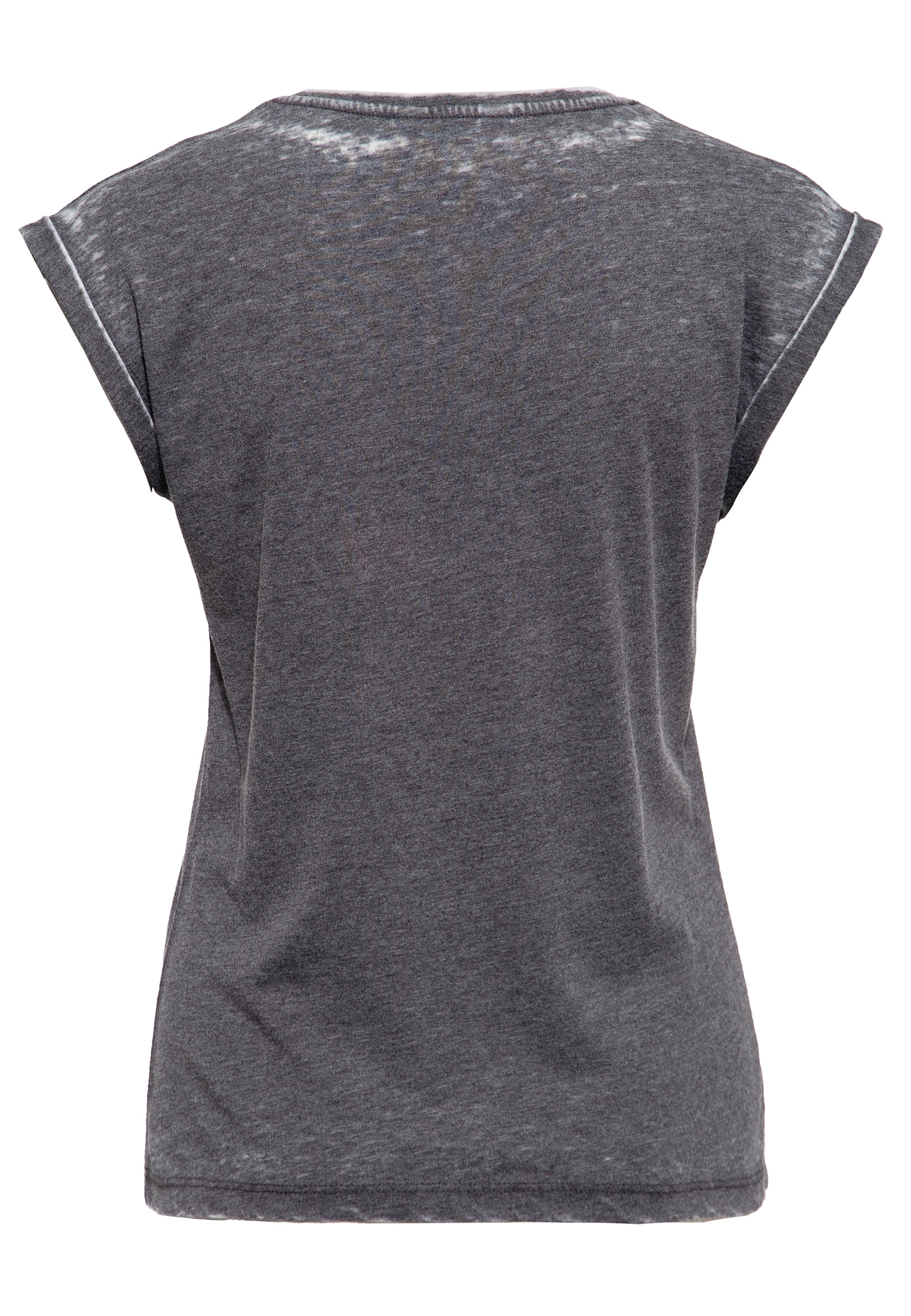 Queen Kerosin - Roll-Up Sleeve T-Shirt «Rebel Queens Motorcycle Gang»