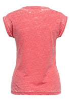 Queen Kerosin - Roll-Up Sleeve T-Shirt «Ride to Live»