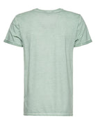 King Kerosin - Roll-Up T-Shirt Oil Wash mit Monster-Print und V-Ausschnitt «V8 Monster»