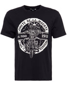 King Kerosin - Shirt mit Biker-Print «El Paso»