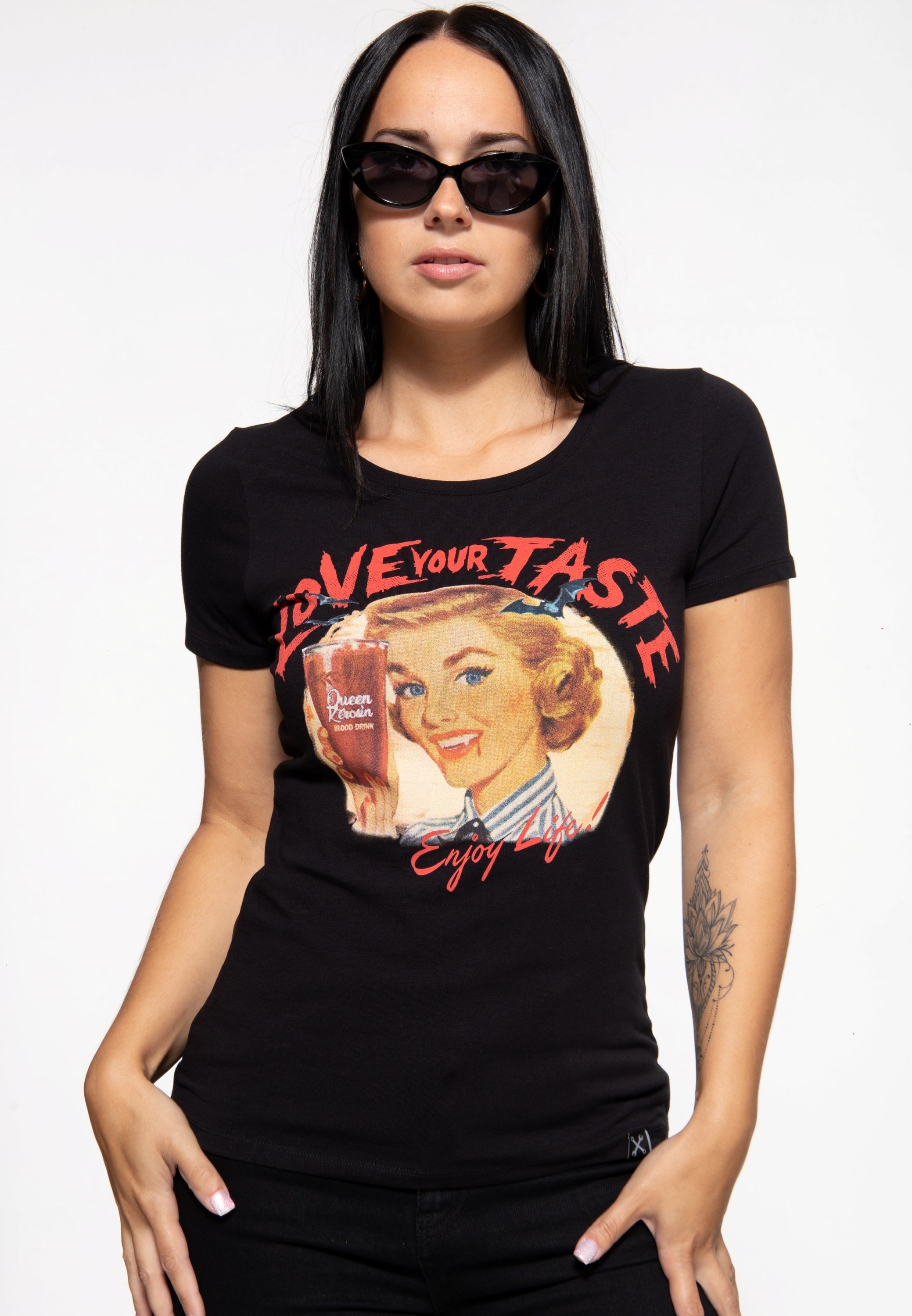 Queen Kerosin - Slim Fit T-Shirt «Blood»