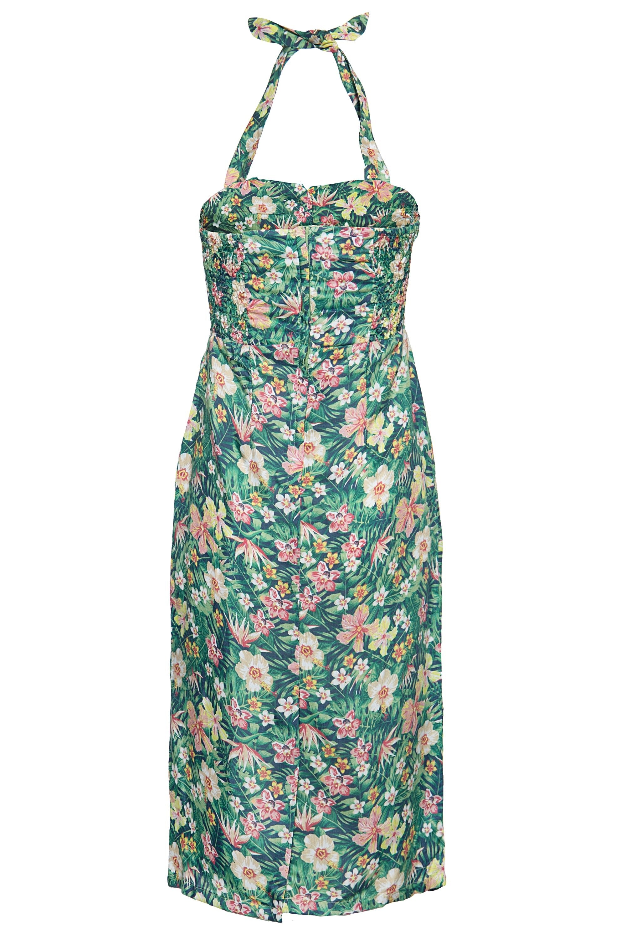 Queen Kerosin - Sommerkleid mit tropischem Muster