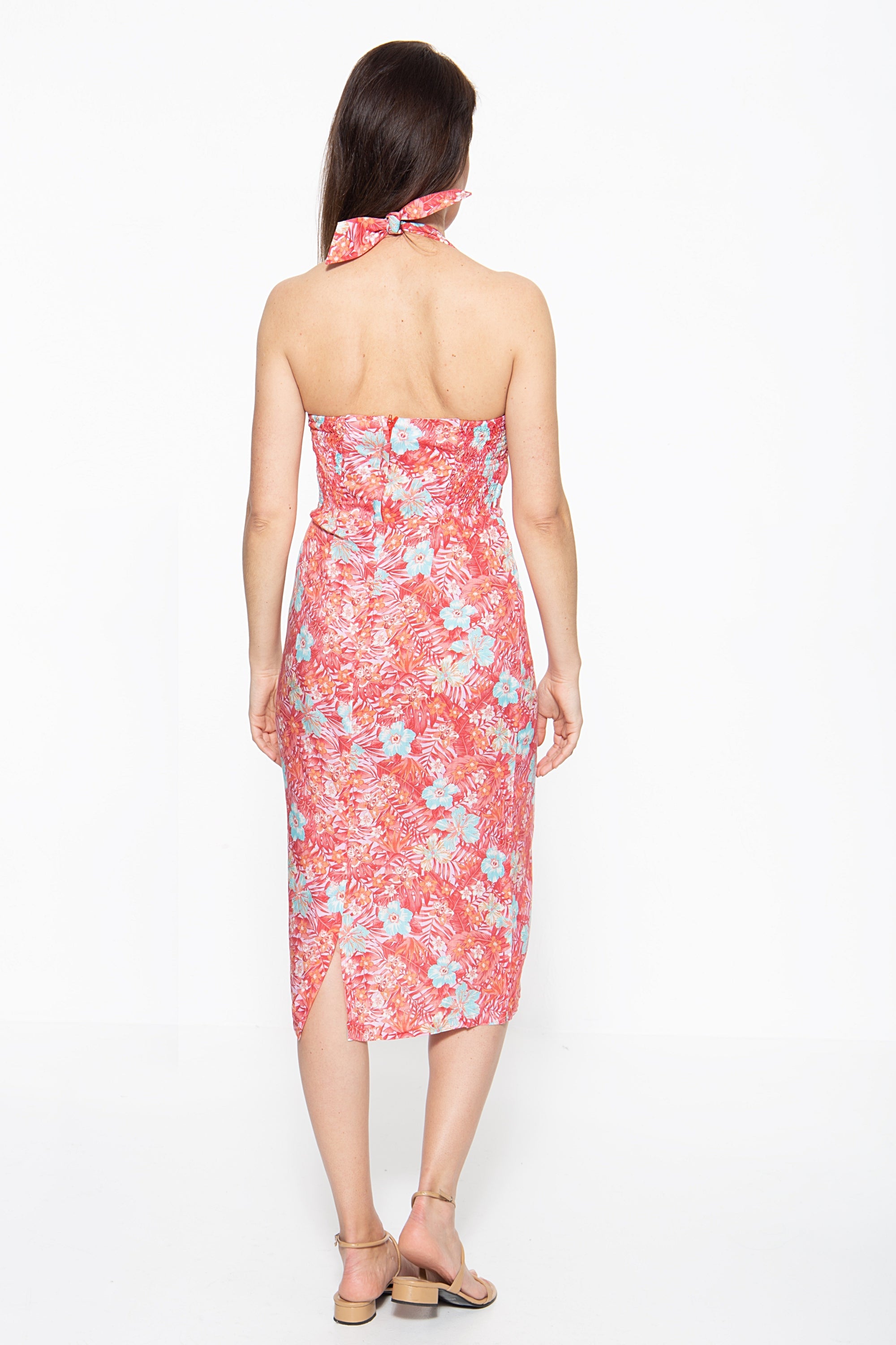 Queen Kerosin - Sommerkleid mit tropischem Muster