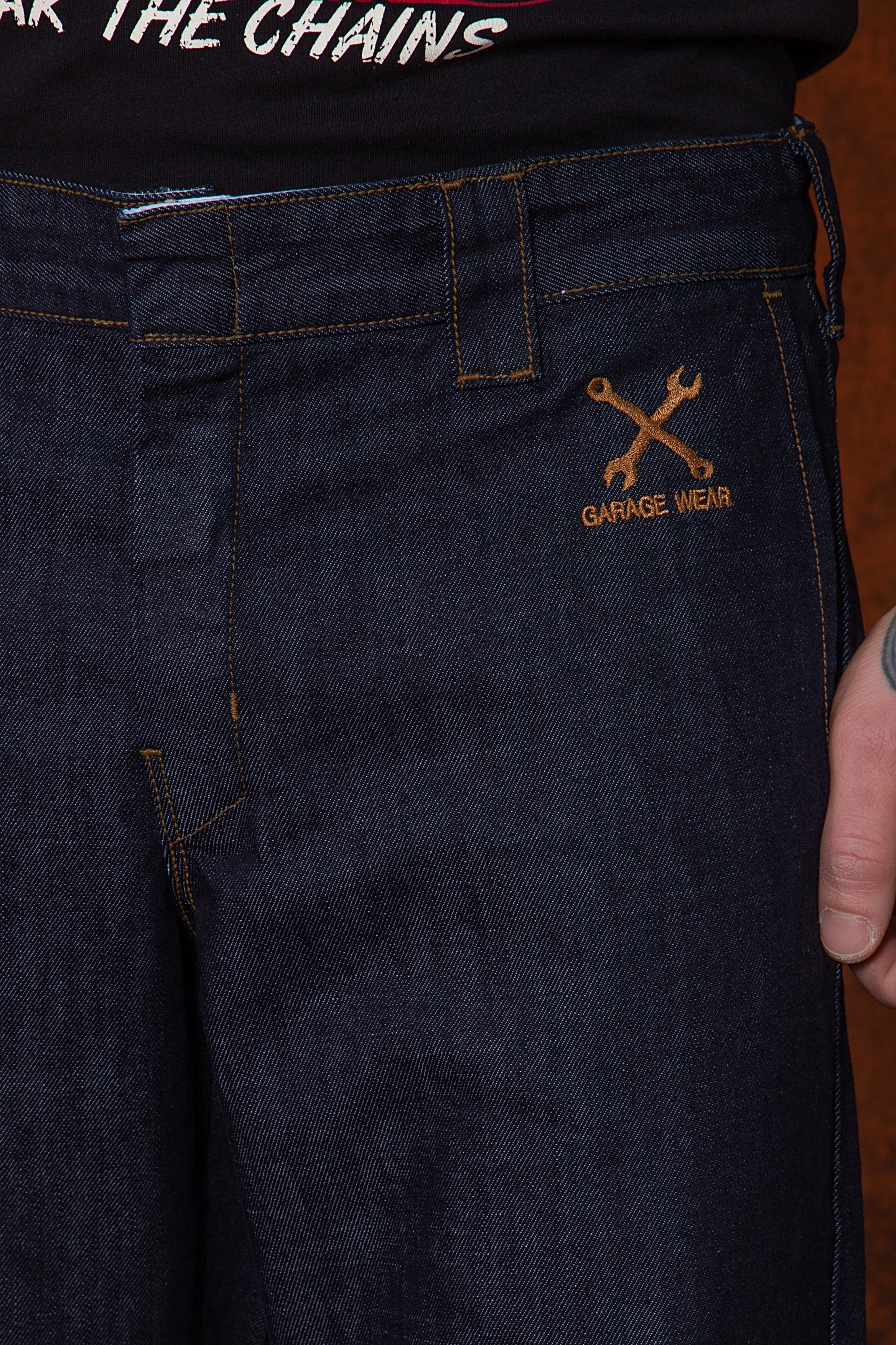 King Kerosin - Straight Fit Jeans im Workwear-Style «Garage Wear»
