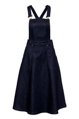 Denim Latzrock im Workwear - Style Röcke von Queen Kerosin