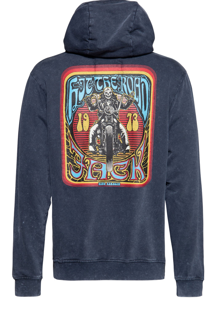 King Kerosin - Sweatjacke Acidwash «Hit The Road Jack»