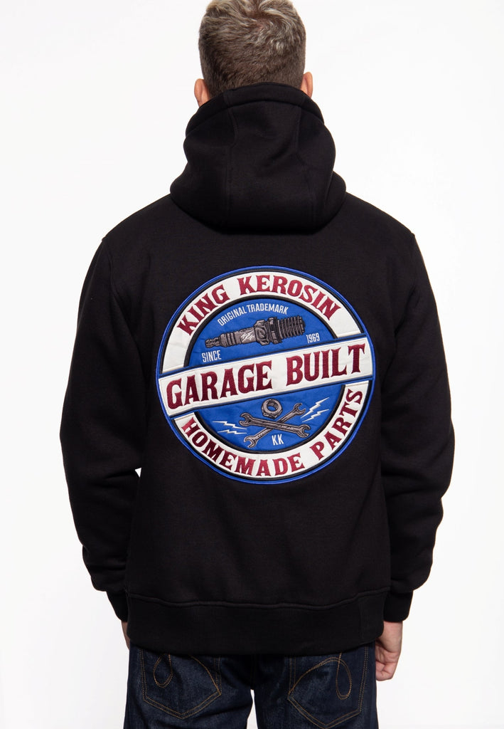 King Kerosin - Sweatjacke mit Kapuze «Garage Built»