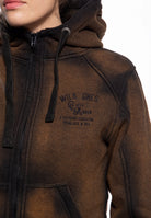 Queen Kerosin - Sweatjacke mit Kapuze «Wild Ones»
