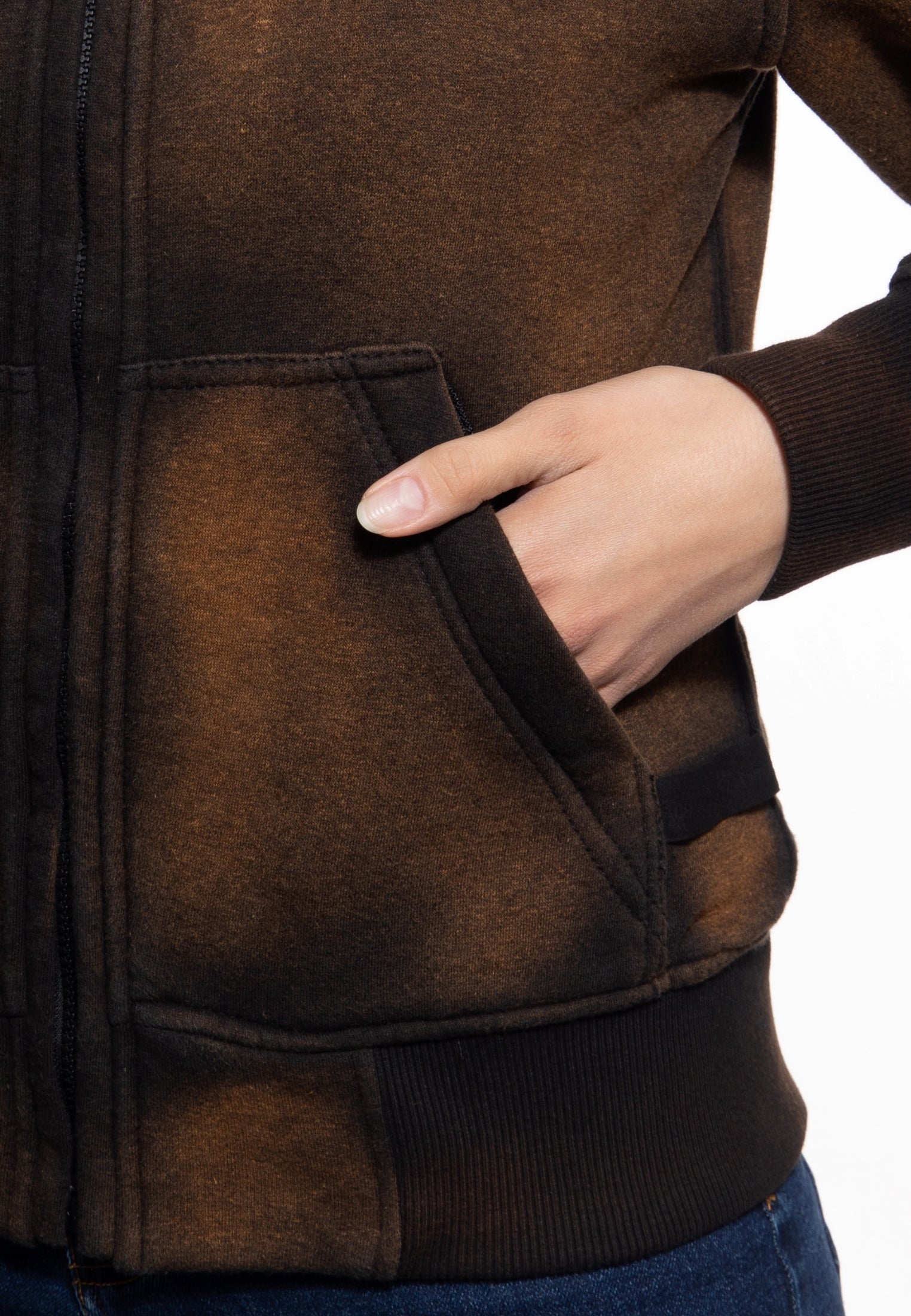 Queen Kerosin - Sweatjacke mit Kapuze «Wild Ones»