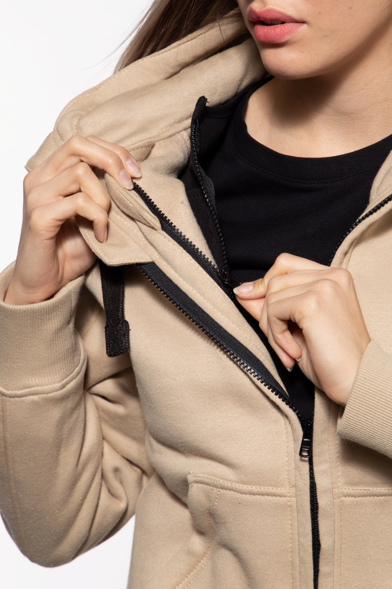 Queen Kerosin - Sweatjacke mit separatem Softshell-Innenfutter «QK Heart»