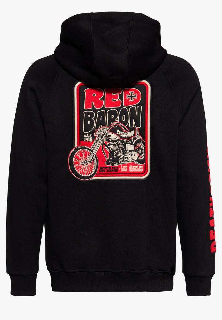 Queen Kerosin Sweatjacke «Red Baron»